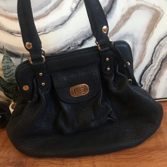 Badgley Mischka Handbags - Badgley Mischka Soft Leather Black Bag